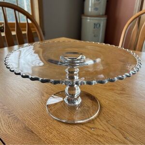 Candlewick Clear by Imperial Glass - Ohio, Collectible Round Cake Stand